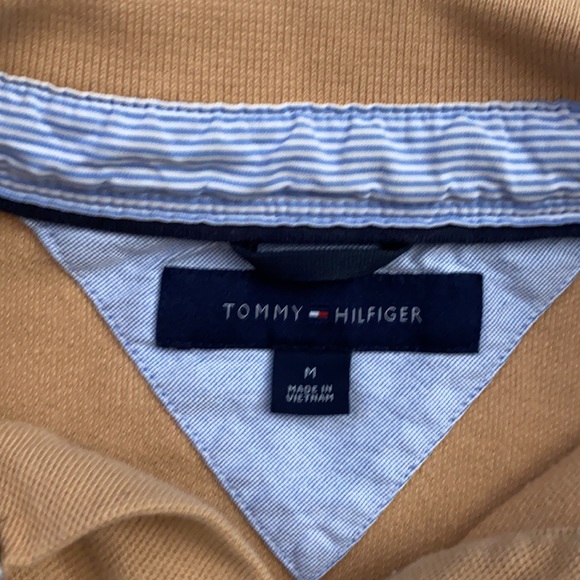 Light Brown Vintage Tommy Hilfiger Polo - Picture 2 of 4